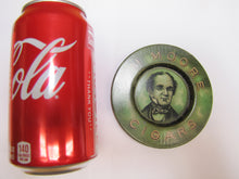 Load image into Gallery viewer, TOM MOORE CIGARS Antique Advertising Tray Tip Card Trinket Ashtray SAVAGE Co NY
