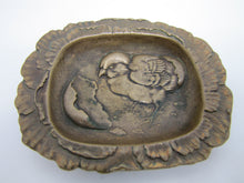 Load image into Gallery viewer, Chick Hatching From Egg Antique Yale Decorative Arts Tray Card Tip Pin Trinket
