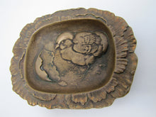 Load image into Gallery viewer, Chick Hatching From Egg Antique Yale Decorative Arts Tray Card Tip Pin Trinket
