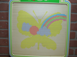 7UP Vintage Soda Advertising Sign BUTTERFLY Menu Board Peter Max Style Groovy Everbrite Electric Signs South Milwaukee Wis Union Label