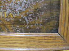 Load image into Gallery viewer, LA FLOR DE CARVALHO HAVANA CIGARS PHILA Antique Ad Sign SENTENNE &amp; GREEN NEW YORK USA Tin with Wooden Frame

