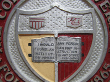 Load image into Gallery viewer, CORNELL UNIVERSITY Original Old Advertising Plaque Sign 1934 HOTEL G F B
