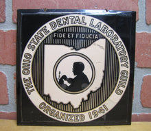 Load image into Gallery viewer, OHIO STATE DENTAL LABORATORY GUILD Old Advertising Sign Prismatic BASTIAN BROS Rochester New York
