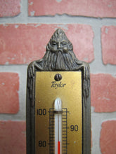 Load image into Gallery viewer, DEVILS BEASTS PITCHFORK FLAMES GENERAL FELT BROOKLYN NY Old Advertising Thermometer Ad Sign Snow Miser Figural Therm
