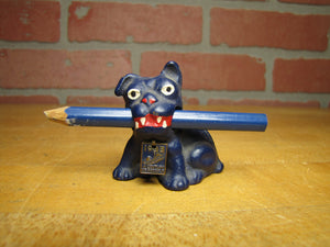 1933 CHICAGO WF A CENTURY OF PROGRESS Cast Iron Puppy Dog Pencil Holder Paperweight
