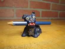 Load image into Gallery viewer, 1933 CHICAGO WF A CENTURY OF PROGRESS Cast Iron Puppy Dog Pencil Holder Paperweight
