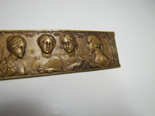 Load image into Gallery viewer, Antique Four Beautiful Maidens Bronze High Relief Decorative Arts Women Plaque
