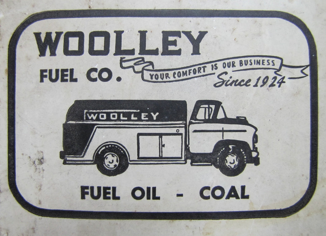 WOOLLEY FUEL Co MAPLEWOOD NJ Old Advertising Thermometer Sign SO-2-7400 FUEL OIL COAL Since 1924