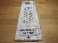 Load image into Gallery viewer, WOOLLEY FUEL Co MAPLEWOOD NJ Old Advertising Thermometer Sign SO-2-7400 FUEL OIL COAL Since 1924
