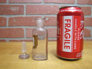 FROSTILLA Antique Reverse Glass Label Apothecary Drug Store Medicine Jar Bottle