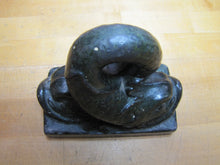 Load image into Gallery viewer, Antique Double Dauphin Koi Devil Fish NAL Co HDW Doostop Decorative Art Statue
