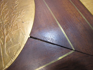 COURAGE PATRIE MORALITE F BARBEDIENNE Antique French Gymnastics Bronze Plaque A PHEE DUBOIS D'ARRES H CHAPU L'UNION DES SOCIETES DE GYMNASTIQUE DE FRANCE a son Membre d'honneur M. LE SENATEUR RENE BESNARD