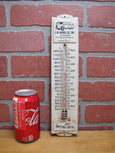 Load image into Gallery viewer, E M HAYNES JR PETROLEUM PRODUCTS FLEMINGTON NJ Old Advertising Sign Thermometer Made in USA
