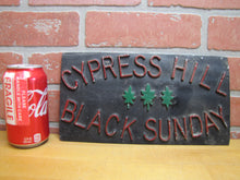 Load image into Gallery viewer, CYPRESS HILL BLACK SUNDAY Cast Metal Embossed Sign Car Club Plaque Advertising Nameplate Aluminum
