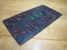 Load image into Gallery viewer, CYPRESS HILL BLACK SUNDAY Cast Metal Embossed Sign Car Club Plaque Advertising Nameplate Aluminum
