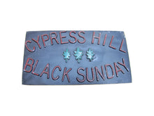 Load image into Gallery viewer, CYPRESS HILL BLACK SUNDAY Cast Metal Embossed Sign Car Club Plaque Advertising Nameplate Aluminum
