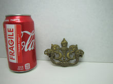 Load image into Gallery viewer, Antique Dragon Serpent Beast Torch Flames Brass Pull Handle Hardware Element

