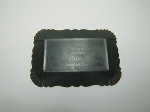 HENRY JONES Dealer FEED HAY STRAW 40 E CHELTEN AVE Old Advertising Tray DEAD GAME Hunters