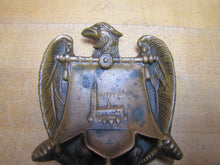Load image into Gallery viewer, Antique Eagle Tray Ashtray Jasna Gora Monastery Poland Souvenir Bronze Brass Ornate
