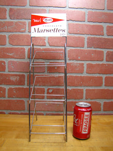 MARS CHOCOLATE MARSETTES 10c Original Candy Store Display Advertising Rack Sign