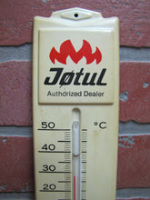 Load image into Gallery viewer, CABIN RUN STOVES PLUMSTEADSVILLE PA JOTUL Dealer Vintage Advertising Thermometer Sign Ad Made in USA
