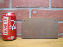 Load image into Gallery viewer, EXIT Old Embossed Advertising Sign Industrial Office Business Shop Bronze Brass Ad
