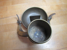 Load image into Gallery viewer, Antique Antlers Horns Folk Art Smoking Set Ashtray Matchbox Holder Cigar Cigarette Cup Holder
