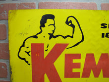 Load image into Gallery viewer, KEMP COMPOST &amp; SOIL SHREDDERS Old Feed Seed Hardware Store Dealer Advertising Sign Since 1890
