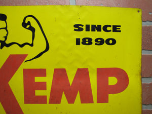 KEMP COMPOST & SOIL SHREDDERS Old Feed Seed Hardware Store Dealer Advertising Sign Since 1890