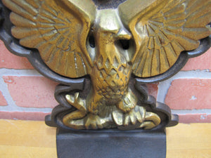 SPREAD WINGED EAGLE Old Large Cast Iron Brass Bronze Doorstop Bookend Decorative Art Statue