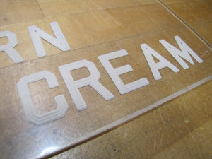CANDY POPCORN ICE CREAM Old Theatre Concession Stand Boardwalk Carnival Advertising Sign