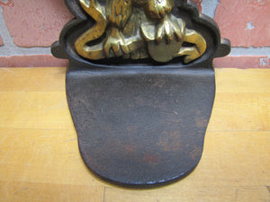 SPREAD WINGED EAGLE Old Large Cast Iron Brass Bronze Doorstop Bookend Decorative Art Statue