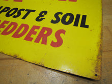 Load image into Gallery viewer, KEMP COMPOST &amp; SOIL SHREDDERS Old Feed Seed Hardware Store Dealer Advertising Sign Since 1890
