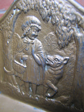 Load image into Gallery viewer, LITTLE RED RIDING HOOD BIG BAD WOLF IN FOREST TREES LANDSCAPE Old Pair Bookends Book Ends
