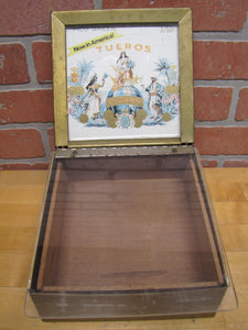 PROPERTY OF CONSOLIDATED CIGAR CORP Old Store Display Ad Box TUEROS PICO GREEN Cigars 3/50c