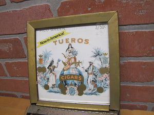 PROPERTY OF CONSOLIDATED CIGAR CORP Old Store Display Ad Box TUEROS PICO GREEN Cigars 3/50c