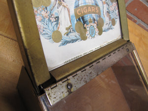PROPERTY OF CONSOLIDATED CIGAR CORP Old Store Display Ad Box TUEROS PICO GREEN Cigars 3/50c
