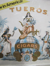 Load image into Gallery viewer, PROPERTY OF CONSOLIDATED CIGAR CORP Old Store Display Ad Box TUEROS PICO GREEN Cigars 3/50c
