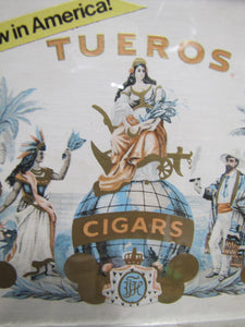 PROPERTY OF CONSOLIDATED CIGAR CORP Old Store Display Ad Box TUEROS PICO GREEN Cigars 3/50c