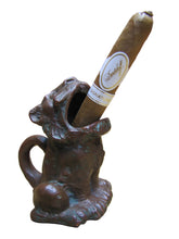 Load image into Gallery viewer, WB Weidlich Bros USA Cigar Holder Rest Ashtray Art Deco Stylized Big Cat Leopard
