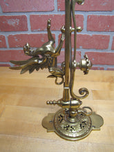 Load image into Gallery viewer, GRIFFIN WINGED BEAST Antique Brass Sconce Light Converted Gas Lamp Fixture

