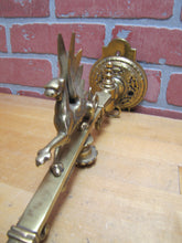 Load image into Gallery viewer, GRIFFIN WINGED BEAST Antique Brass Sconce Light Converted Gas Lamp Fixture
