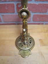 Load image into Gallery viewer, GRIFFIN WINGED BEAST Antique Brass Sconce Light Converted Gas Lamp Fixture
