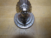 Load image into Gallery viewer, UNITED AMERICAN METALS USED THE WORLD OVER Old Advertising Paperweight Desk Art Native American Indian Chief
