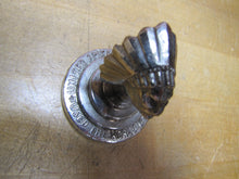 Load image into Gallery viewer, UNITED AMERICAN METALS USED THE WORLD OVER Old Advertising Paperweight Desk Art Native American Indian Chief
