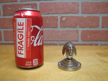 Load image into Gallery viewer, UNITED AMERICAN METALS USED THE WORLD OVER Old Advertising Paperweight Desk Art Native American Indian Chief
