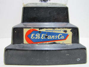 1920/30s Art Deco Skyscraper Syrup Drink Soda Fountain Dispenser E B Evans Co Ice Cream Shop Ornate Black Clear Glass