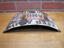 Load image into Gallery viewer, KEEP AWAY DANGER HIGH VOLTAGE Old Porcelain Bowed Curved Safety Advertising Sign
