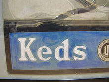 Load image into Gallery viewer, KEDS SNEAKERS FABRIC FOOTWEAR Old Store Display Advertising Sign UNITED STATES RUBBER Co
