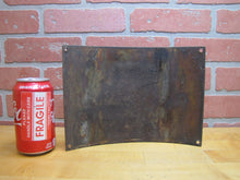 Load image into Gallery viewer, KEEP AWAY DANGER HIGH VOLTAGE Old Porcelain Bowed Curved Safety Advertising Sign
